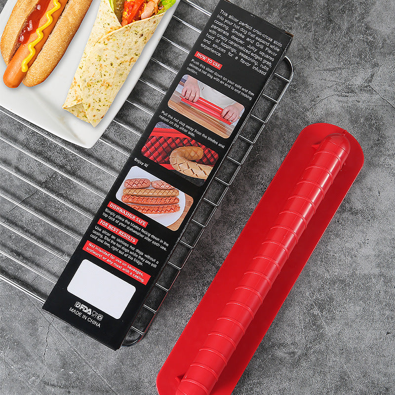 Cut Sausage Cutter Ham Kitchen Supplies Barbecue Tools Hot Dog Cutters - LJ Enterprise